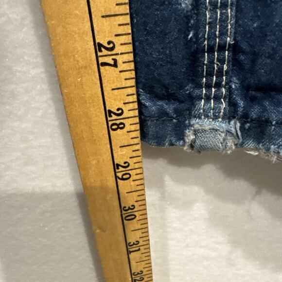 Dickies Dungarees Adult 42x28 Blue Overalls Bib Denim Work Wear Carpenter Mens - Picture 12 of 12